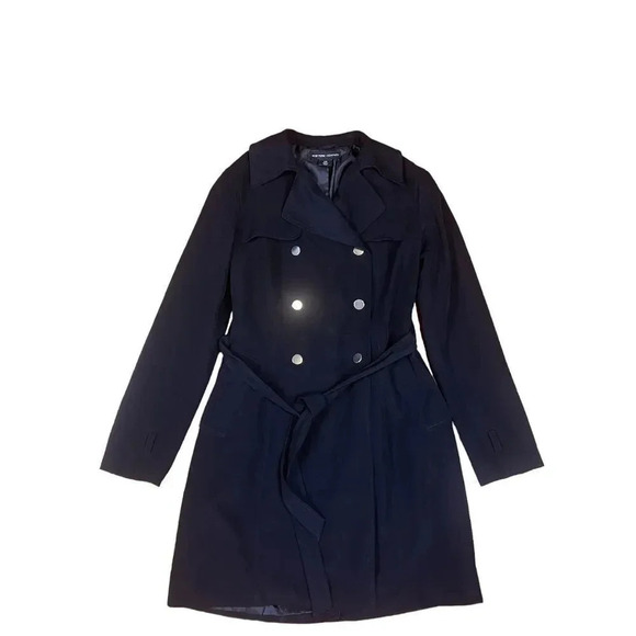 New York & Company Black trench coat - Picture 5 of 16